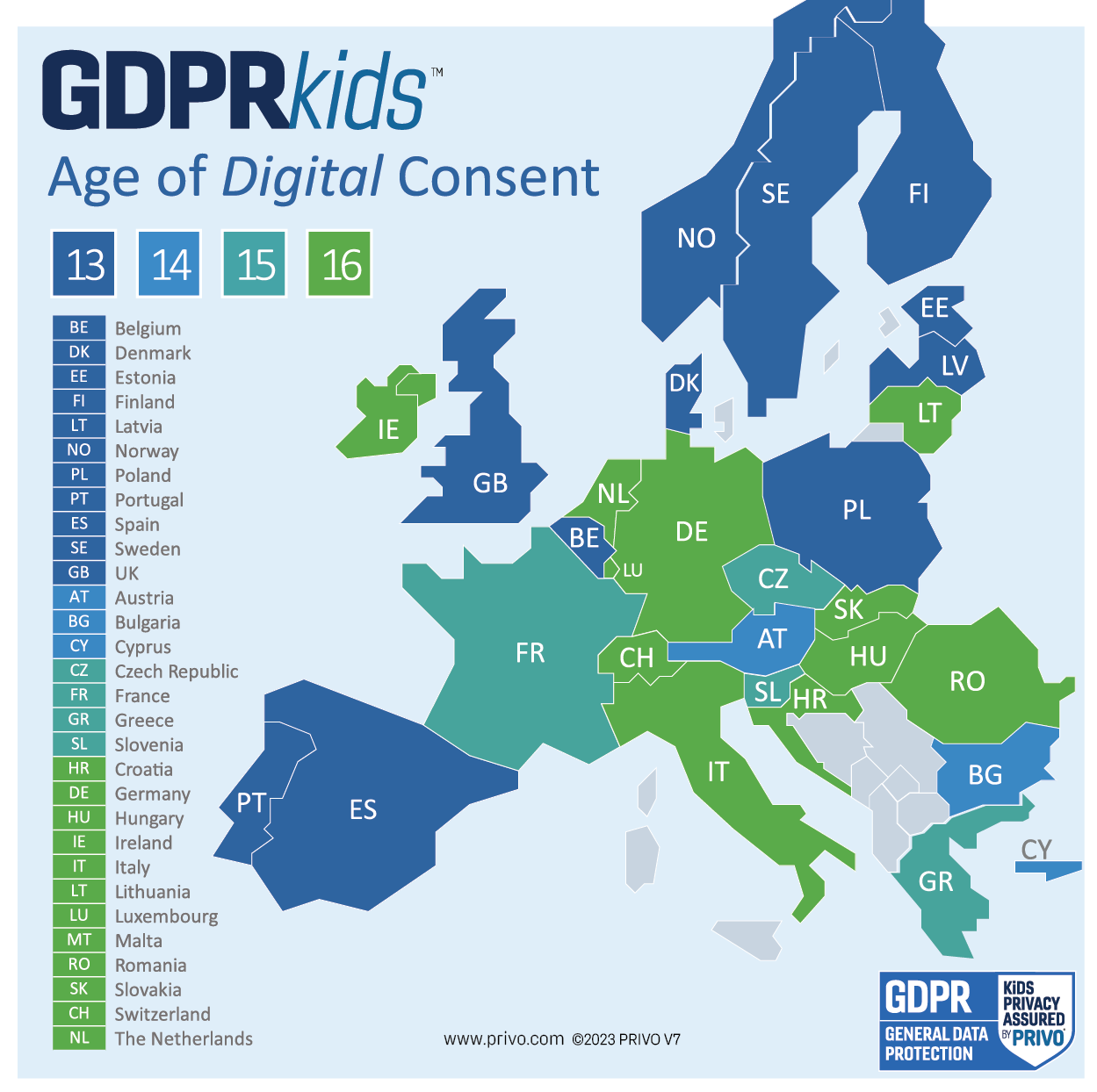 GDPR Age of "Digital" Consent